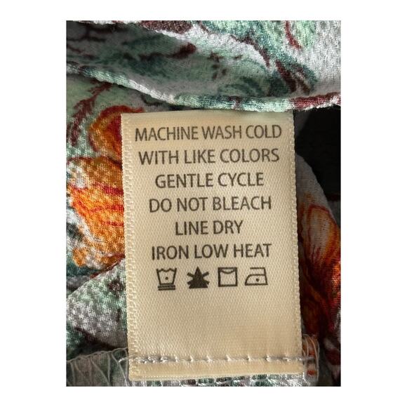 Max Studio ruffle crepe high low wrap midi dress size Medium M - Picture 7 of 8